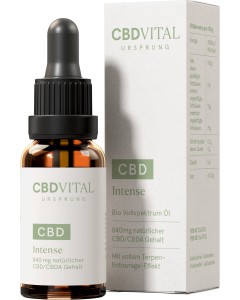CBD VITAL - Ursprung Intense CBD Öl - Vorderansicht