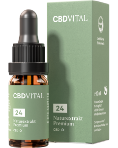 CBD VITAL - Naturextrakt PREMIUM CBD &Ouml;l 24%  - Vorderansicht